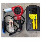 G - Heat Gun, Stanley Rivet Kit & Hyde Scraper Blade Mixed Lot