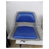 Two Boat Seats with Clamp-on Swivel mount good shape