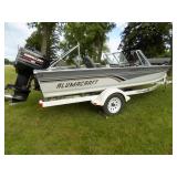 1995 Alumacraft Phantom F/S, Mercury 150hp, Shorlander roller trailer (Remarkably clean boat)