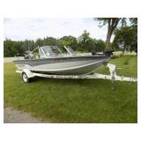 1995 Alumacraft Phantom F/S, Mercury 150hp, Shorlander roller trailer (Remarkably clean boat)