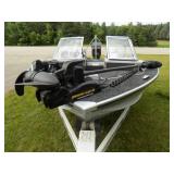 1995 Alumacraft Phantom F/S, Mercury 150hp, Shorlander roller trailer (Remarkably clean boat)