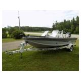 1995 Alumacraft Phantom F/S, Mercury 150hp, Shorlander roller trailer (Remarkably clean boat)