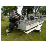 1995 Alumacraft Phantom F/S, Mercury 150hp, Shorlander roller trailer (Remarkably clean boat)