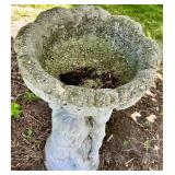 Cement Cherub Pedestal Planter 8 X 37 in