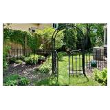 Wrought Iron Garden Arbor & Fence Sections - Lots 5 and 6 are Coordinating