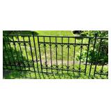 Black Metal Garden Fence Panels 36 in (Lot of 4) Lots 5 and 6 are Coordinating