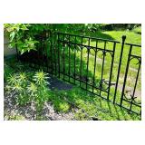 Black Metal Garden Fence Panels 36 in (Lot of 4) Lots 5 and 6 are Coordinating
