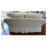 Slipcovered Loveseat With Pillows #1 - Lots 7 & 8 are Matching