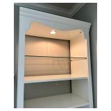 Painted Bookcase Cabinet 32 X 17 X 79 in - Doors Removed