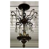 Vintage Ornate Crystal Chandelier #1