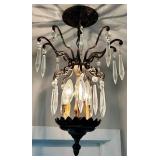 Vintage Ornate Crystal Chandelier #2