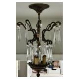 Vintage Ornate Crystal Chandelier #2