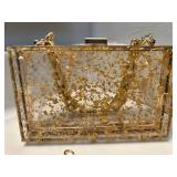 Liz Claiborne Wallet & Clear Lucite Purse Mixed Lot