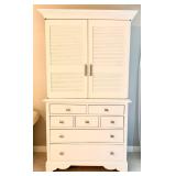 White Armoire Dresser With Mirror