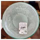 West Elm Glass Bottle & 15" Platter Mixed Lot