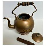 Copper Tea Kettle With Stand & Lid