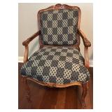 Pair of Upholstered Mahogany Armchairs