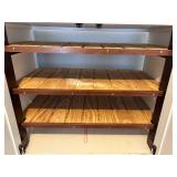 White Curio Cabinet With Glass Shelf 36 X 21 X 79 in