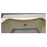White Curio Cabinet With Glass Shelf 36 X 21 X 79 in