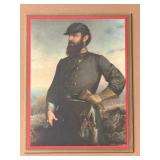 Framed Civil War Tribute Pair - Lincoln & Stonewall Jackson (Lot of 2)