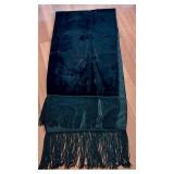 Black & Reversible Black Ivory Scarves (Lot of 2)