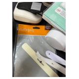 Assorted Scrapbook Supplies including Sizzix Big Shot Plus Die Cutting Machine & Supplies in Blue Tote