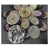 Vintage Decorative Button Assortment (Lot of 4)
