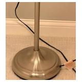 White Molded Plastic Rolling Chair & Five-Head Floor Lamp Mixed Lot