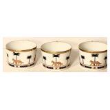 Christian Dior Casablanca Fine China 3 Cup Set & Gilt Sphere Mixed Lot