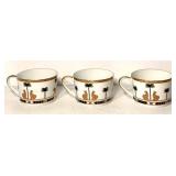 Christian Dior Casablanca Fine China 3 Cup Set & Gilt Sphere Mixed Lot