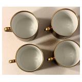 Fitz and Floyd Shagreen Fine Porcelain Cups (Lot of 4)