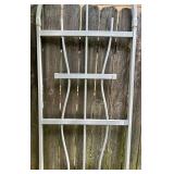 White Metal Garden Trellis 28 X 79 in #3 (Lots 118, 120, & 121 are Matching)