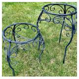 Pair of Wrought Iron Plant Stands