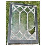 Leaded Glass Window Panel 22 X 32 in