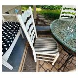 Outdoor Patio Dining Set With Table, 4 Chairs & Bench