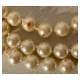 Godinger Silver Art Jewelry Casket With Costume Faux Pearl Necklace