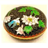 Cloisonne Pill Box 2.5 Inch