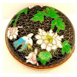 Cloisonne Pill Box 2.5 Inch