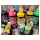 Acrylic & Fabric Paint Bottle Mixed Lot