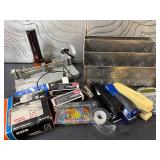 Office Supply Mixed Lot - Staplers, Punch, File Sorter & Calculator