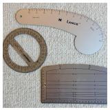 Mixed Lot: Drafting Rulers, Templates & Paper Trimmers and more!!