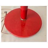 Vintage ALSY Mid Century Modern Red Gooseneck Floor Lamp
