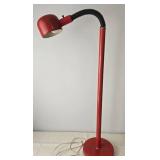 Vintage ALSY Mid Century Modern Red Gooseneck Floor Lamp