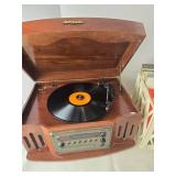 Anders Nicholson Turntable Console & Vinyl Record Mixed Lot