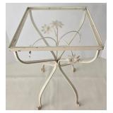 Decorative Metal Plant Stand With Glass Top