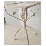 Decorative Metal Plant Stand With Glass Top