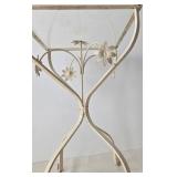 Decorative Metal Plant Stand With Glass Top
