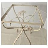 Decorative Metal Plant Stand With Glass Top