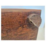 Vintage Italian Wood & Iron Wine Rack