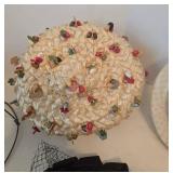 Vintage Millinery Mixed Hat Lot & Marvin Oreck Box - Kentucky Derby Style